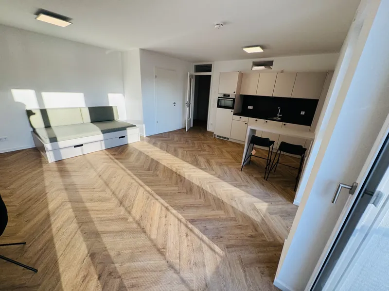 Sehr modernes voll möbliertes Apartment mit EBK, Balkon , Abstellkammer und Waschmaschinenanschluss! — photo 1